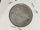 1876 Seated Liberty Silver Quarter  retired Dealer  Old Stock  Neat  Love Token