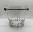 Vtg Rosenthal Crystal Ice Bucket Silver Plated Design By Wilhelm Wagenfeld