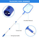 Swimming Pool Pond Cleaning Fine Mesh Net Leaf Skimmer Rake With Telescopic Pole