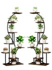 2 Pcs Plant Stand Indoor With Grow Lights 8 Tiered Tall Plant Shelf Plant Holder