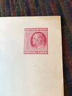 Vintage Usps Two 2 Cent Franklin Red Stamp Post Card Unused Ux38