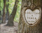 Personalized Treecarving Print   8x10-wed anniv valentine Gift - Add Names date