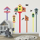 Large Bird House Garden Fence Stencil Reusable For Wall  Wood  Outdoor Decor