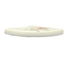 Belwith Ceramic Flower White Fan Cabinet Knob Backplate Hardware P666-fd 