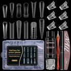 288pcs Polygel Nail Form 12 Style-288pcs With Slip Solution Clear-mixed Shape