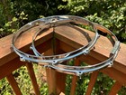 Pair Yamaha Power Hoop 1980s 14  10 Lug Snare Rims Top And Bottom