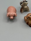 Lot Of 12 Vintage Hagen Renaker Miniature Figurines Dog Skunk Racoon Beaver Pig