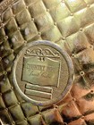 Vintage Guildcraft Country Inn Fruit Cake Tin Gold Embossed Metal 10  Empty