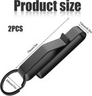Duty Belt Key Holder  Belt Key Clip  Stainless Steel With 4 Keyrings For Police