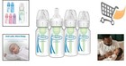 Baby Bottle Narrow 4oz Anti-colic Slow Flow Pack Of 4 Bpa Free