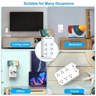 6 Outlet Extender Surge Protector Multi Plug Wall Adapter Tap 1050j
