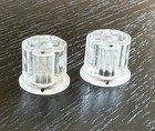 Moog Clone Knobs Transparent Clear Epoxy Black Dot With Set Screw
