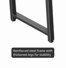 Reversible Corner Desk W  Power Outlet Usb usb-c  Brown black Steel 63 