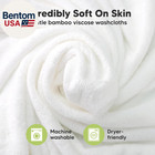 6-pack Baby Washcloths - Soft Absorbent Viscose From Bamboo Wash Cloths For Babi