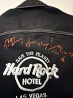 Vintage 90s Hard Rock Hotel Las Vegas Denim Jacket Signed Save The Planet M Usa