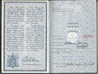 Canada Passport   Passeport Old Hardcover Expired 1944 32 Pages