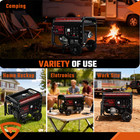 4000w Portable Inverter Generator Gas Powered Generator Fuel Tank 215cc 110 220v