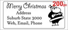 200 Personalised Return Address Label Adhesive Custom Sticker 56x25mm
