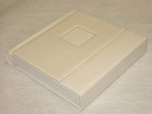 12x12 Ivory Self Mount Wedding Photo Album - 30 Sides  engraving Available 