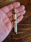 Rare Parker Lucky Curve Heavy Gold Fill Mother Of Pearl Pendant Fountain Pen