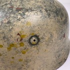 M38 Fallschirmjager Paratrooper Helmet Camo Steel Shell Leather Liner 59 71