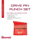 Starrett S565pc Pin Punches Set With Knurled Grip And Protective Vinyl Case