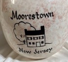 Moorestown Nj Pink Sponge Painted Commemorative Pitcher