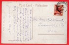 Palestine 8m Overprint Solo On  Golden Gate Post Card Jerusalem To Usa  1924