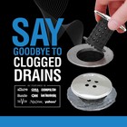 Tubshroom   Black Chrome Award-winning Drain Protector Prevent Clogged Tub Drains