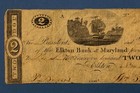 Elkton Bank Of Maryland Md Cecil Co  2 R-7 1810s Printing Obsolete Currency Note