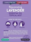 Lavender Essential Oil Spray   2 4 Fl Oz   Room Aroma Mist  Topical Use    Yoga