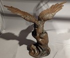 Vintage Cast Iron Eagle Sculpture