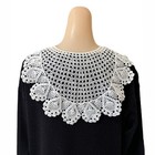 Vintage Crochet Lace Collar Victorian Edwardian Handmade Cottagecore Feminine