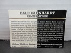Dale Earnhardt Sr  Autographed 1994 Action Pack Race Card  29 Family Affair