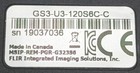 Flir Grasshopper3 Gs3-u3-120s6c-c 12mp Usb3 Color Ccd Camera C-mount