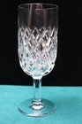 Orrefors Elisabeth Claret Wine Goblet  s  Glass Cut Criss Cross 6 5 8  