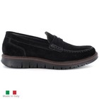 Alpine Swiss Mateo Mens Suede Penny Loafers Italian Dress Casual Slip On Shoes