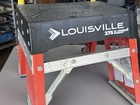 Louisville Fiberglass Step Stool Industrial  375 Lb Capacity With Hand Rail Amz 