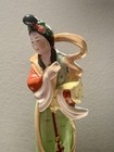 Vintage  Hand-painted Chinese Woman Ceramic Statue Figurine China 9   