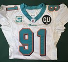 2008 Vonnie Holliday Signed Game Worn Miami Dolphins Jersey Captain Patch