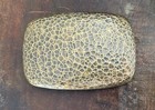 Vintage Hammered Metal Belt Buckle Gold Tone Rectangle Fits 1 5  Strap