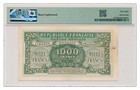 France Banknote 1000 Francs 1944 Pmg Au 58 Choice About Uncirculated