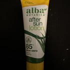 Alba Botanica - After Sun Lotion - 85  Aloe - 8 Oz -- 1 Package Brand New