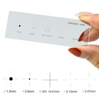 Microscope Micrometer Calibration Slide Stage Cross Reticle 0 01mm 5 Scales