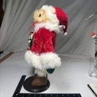 Vintage Christmas Dog cat mouse Figure  16  Tall Dressed As Santa Holiday