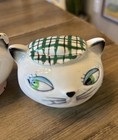 Vintage Holt Howard Cozy Kitten Cat Head With Sticker Salt   Pepper Pair Read 