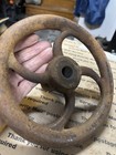 Industrial Cast Iron Hand Wheel  8  Steampunk Lamp Machine Tool Vintage