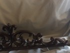 Vintage Heavy Cast Iron Pediment Header Salvage