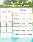 Reusable Baby Girl Swim Diapers 3 Pack - Adjustable Washable For 0-8 Months