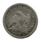 1856 Liberty Seated Silver Quarter  love Token  - C s - W d  Smith - Ec 9443